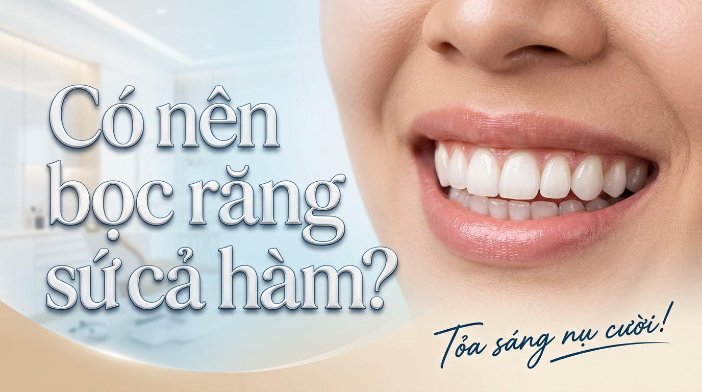 Có nên bọc răng sứ cả hàm: Lời khuyên từ nha sĩ