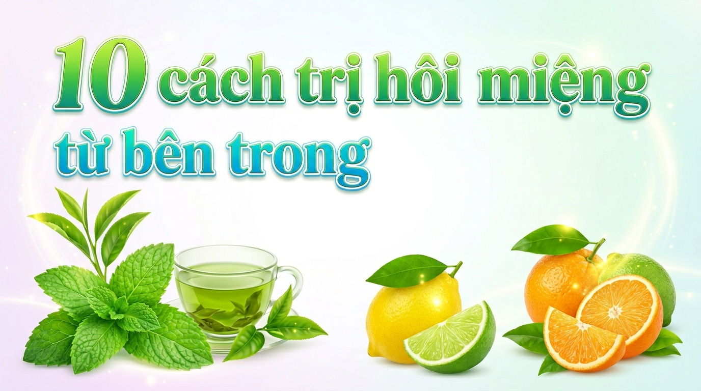 10 cách trị hôi miệng từ bên trong đơn giản nhất