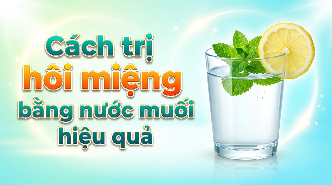 Cách trị hôi miệng bằng nước muối hiệu quả