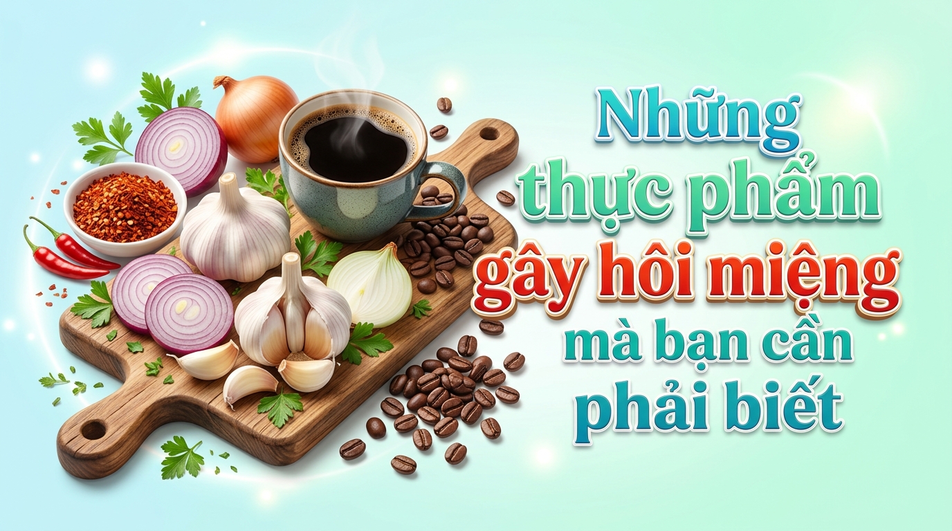 Những thực phẩm gây hôi miệng mà bạn cần phải biết