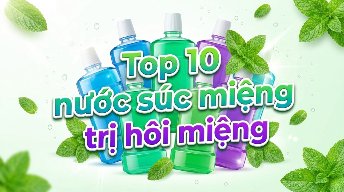Top 10 nước súc miệng trị hôi miệng: Cho hơi thở thơm mát