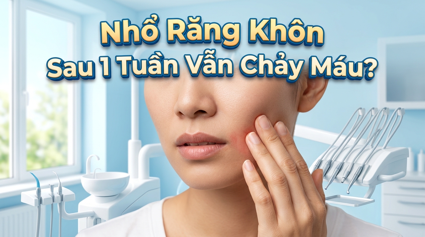 Nhổ Răng Khôn Sau 1 Tuần Vẫn Chảy Máu: Nguyên Nhân & Xử Lý