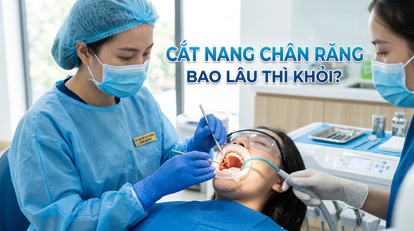 Cắt Nang Chân Răng Bao Lâu Thì Khỏi? Điều Trị