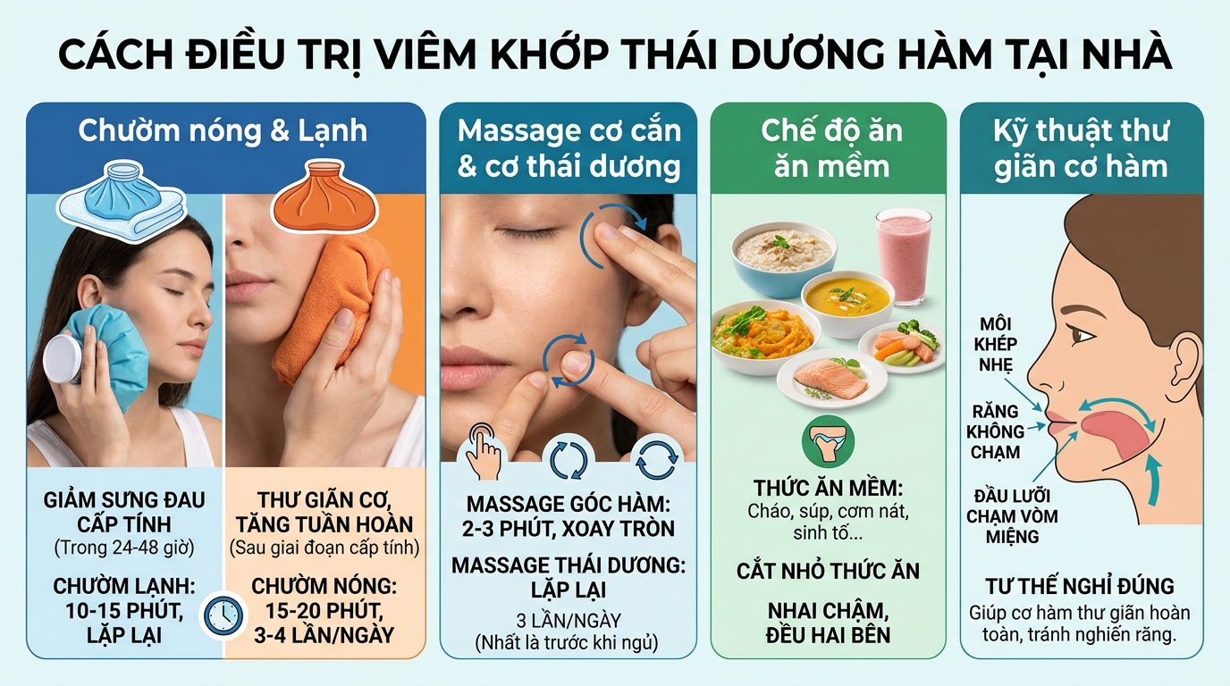 Cách chữa viêm khớp thái dương hàm tại nhà