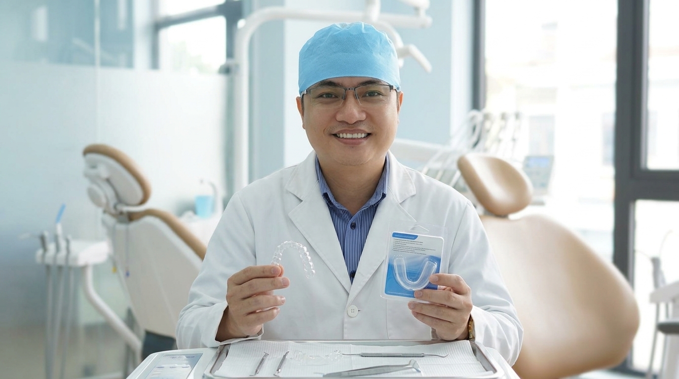 So sánh chi phí giữa máng làm tại nha khoa và máng bán sẵn