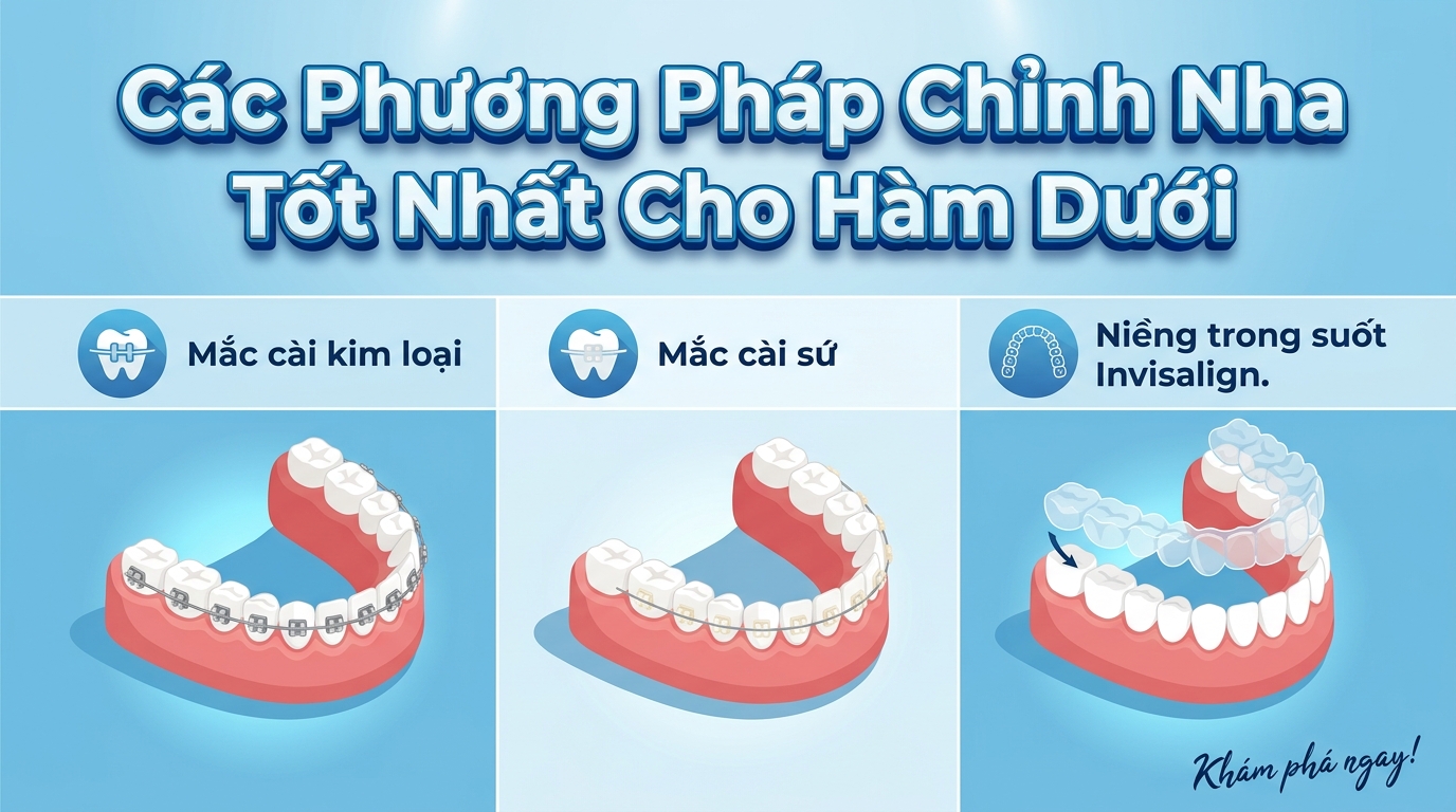 Các Phương Pháp Chỉnh Nha Tốt Nhất Cho Hàm Dưới Lộn Xộn