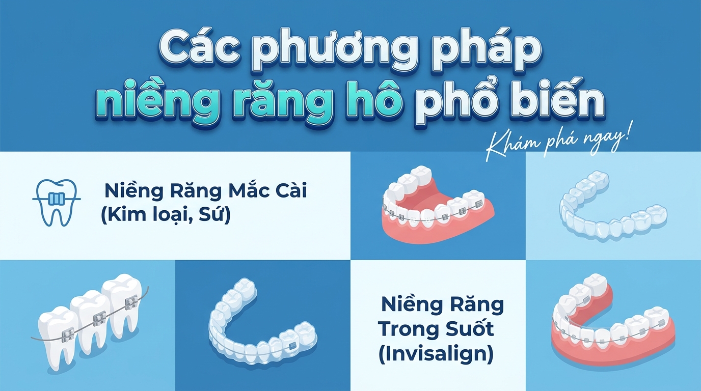 Các phương pháp niềng răng hô phổ biến cho mọi lứa tuổi