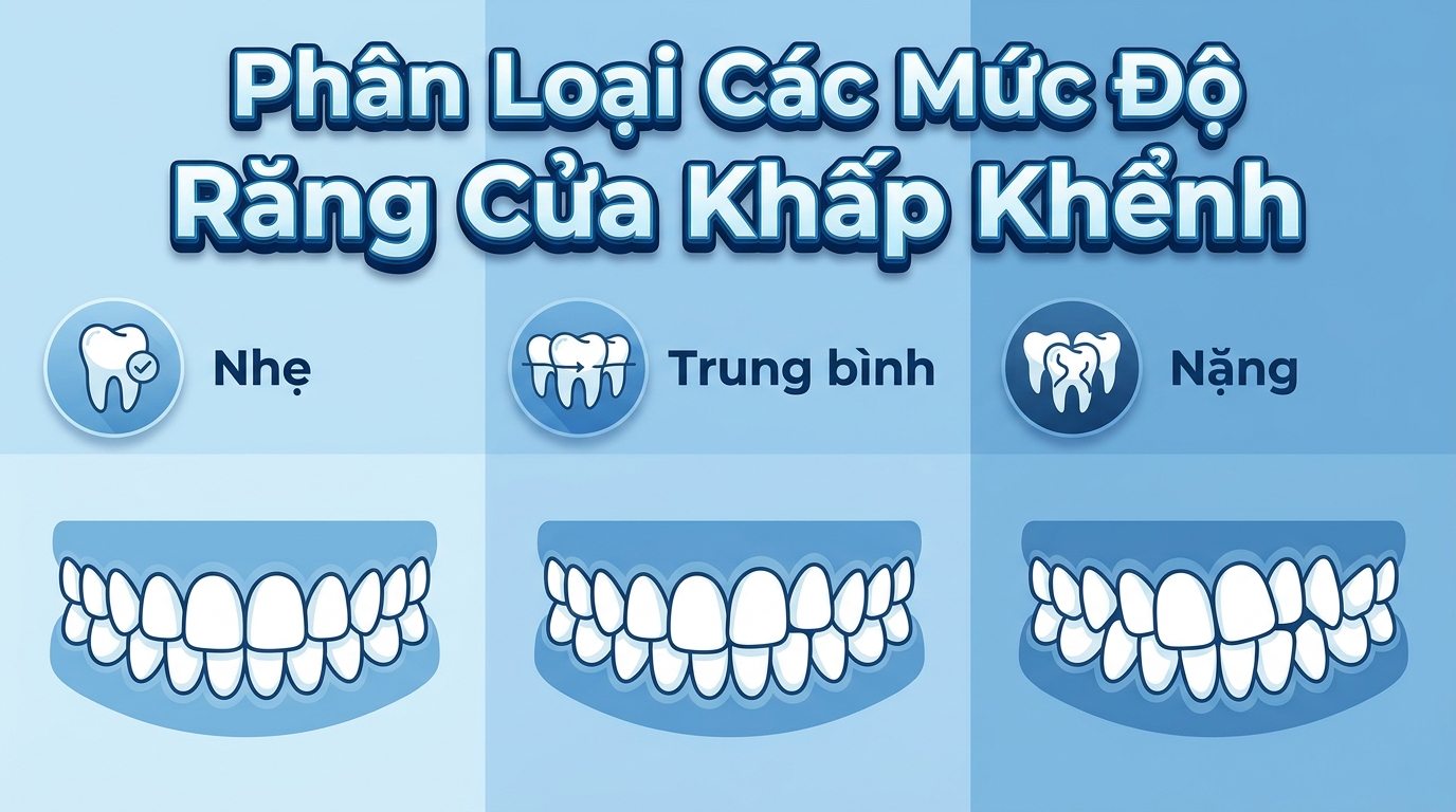 Phân Loại Các Mức Độ Răng Cửa Khấp Khểnh Phổ Biến