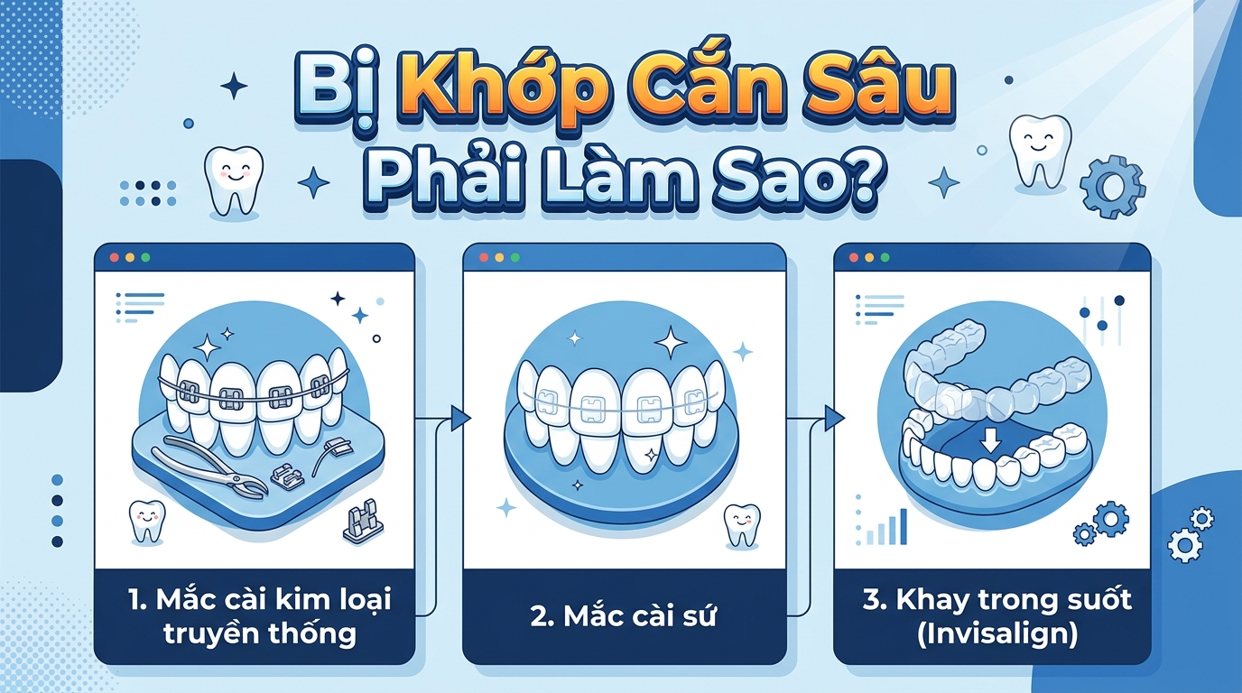 Bị Khớp Cắn Sâu Phải Làm Sao? Những Phương Pháp Hiệu Quả Nhất