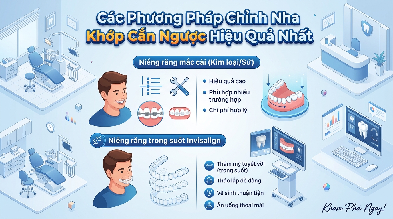 Các Phương Pháp Chỉnh Nha Khớp Cắn Ngược Hiệu Quả Nhất