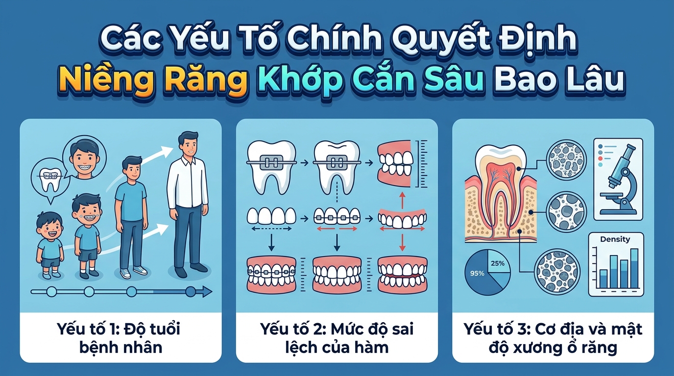 Các Yếu Tố Chính Quyết Định Niềng Răng Khớp Cắn Sâu Bao Lâu
