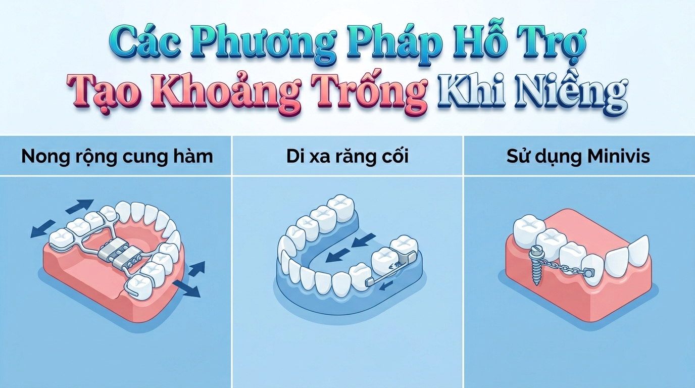 Các Phương Pháp Hỗ Trợ Tạo Khoảng Trống Khi Niềng