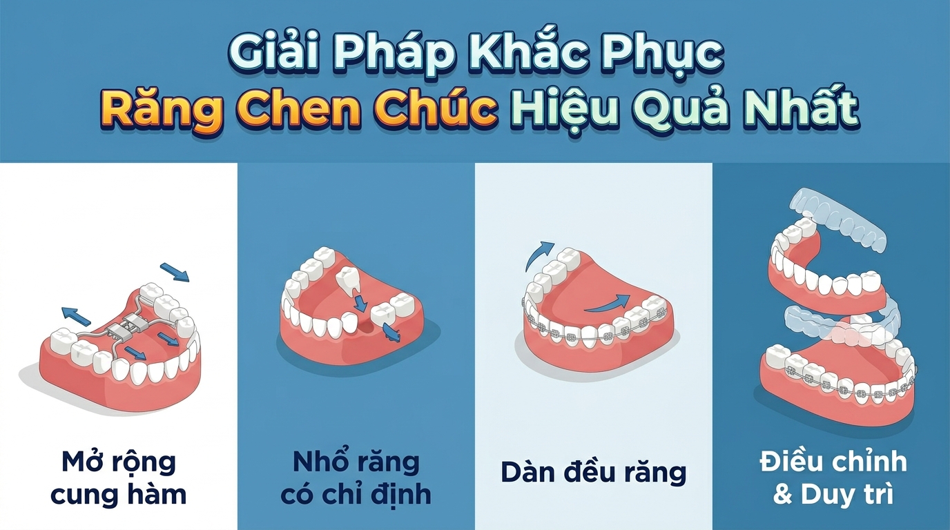 Đâu Là Giải Pháp Khắc Phục Răng Chen Chúc Hiệu Quả Nhất?