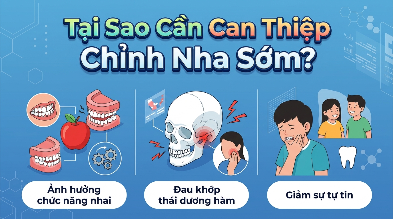 Tại Sao Cần Can Thiệp Chỉnh Nha Sớm?