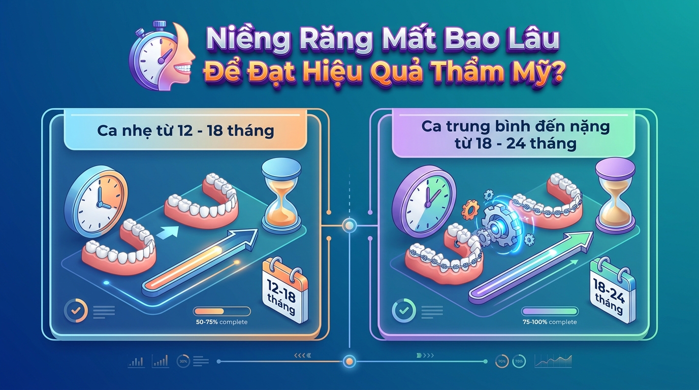 Niềng Răng Mất Bao Lâu Để Đạt Hiệu Quả Thẩm Mỹ?