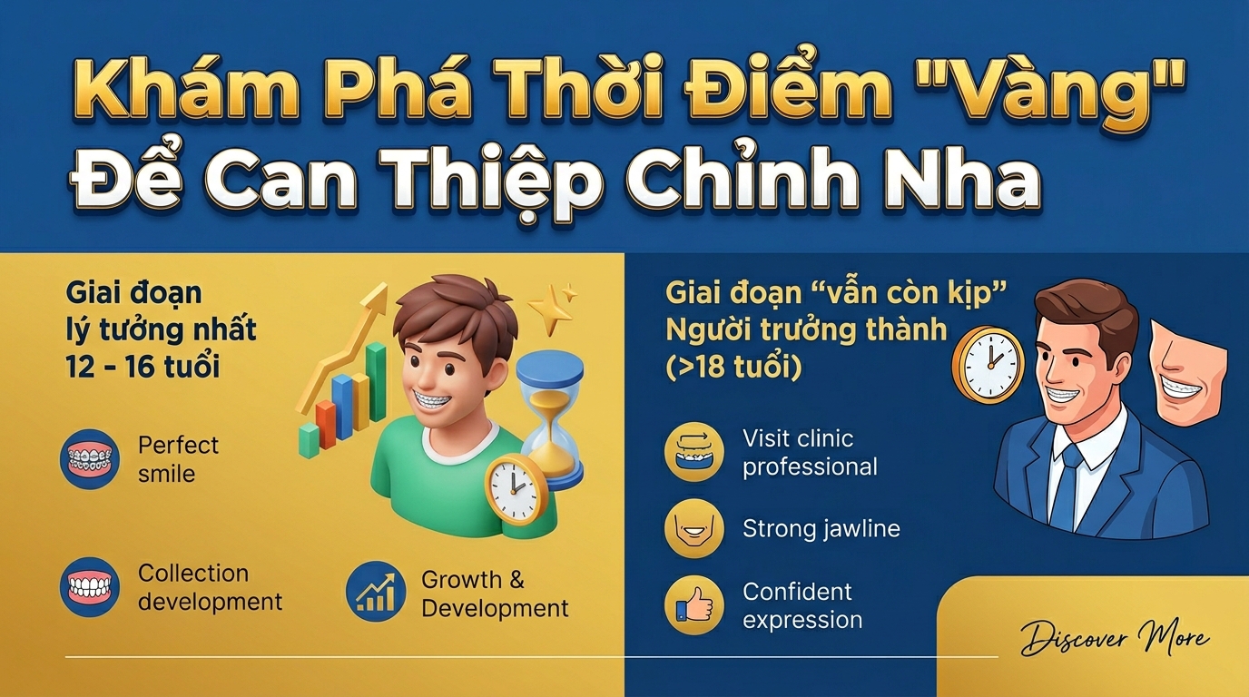 Khám Phá Thời Điểm “Vàng” Để Can Thiệp Chỉnh Nha