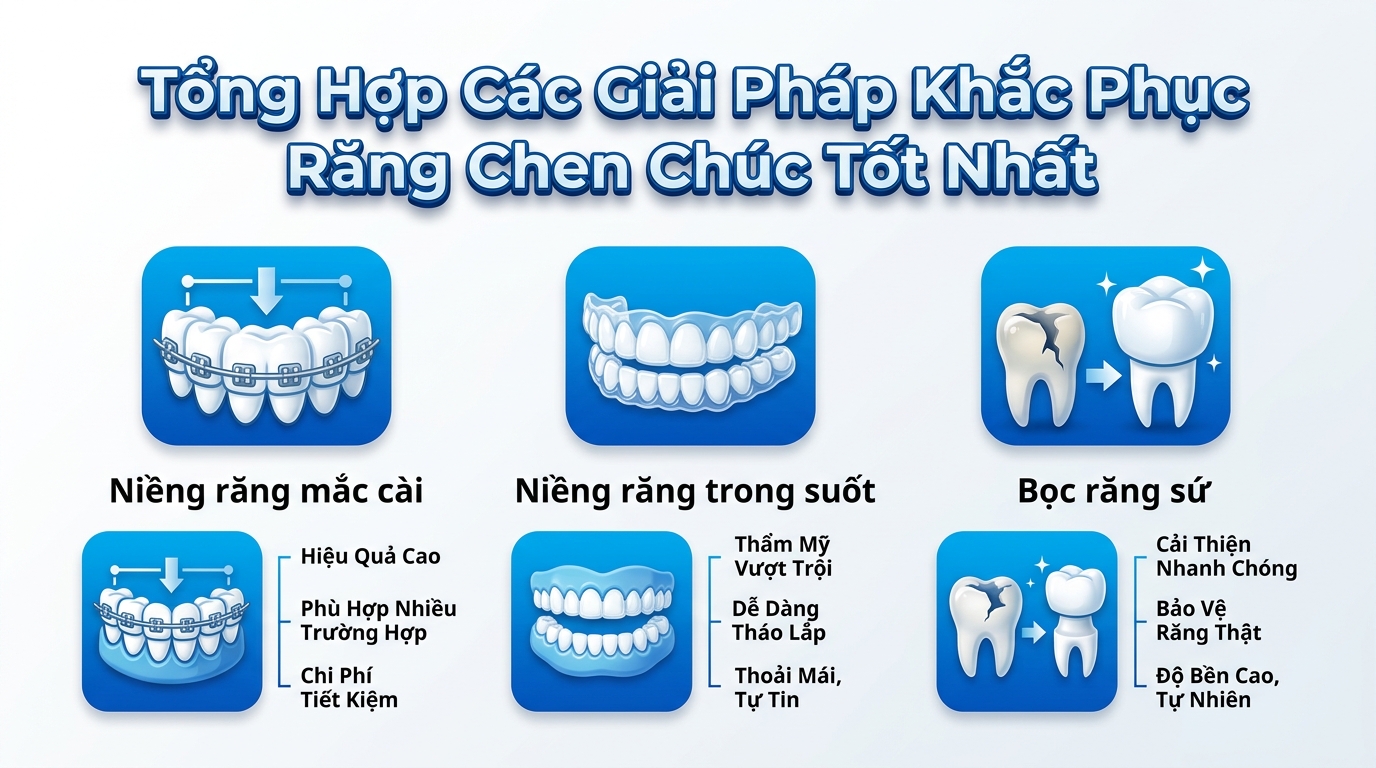 Tổng Hợp Các Giải Pháp Khắc Phục Răng Chen Chúc Tốt Nhất