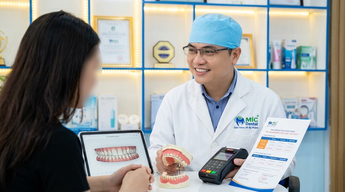 Hình Thức Thanh Toán Trả Góp Khi Niềng Răng Mọc Chen Chúc