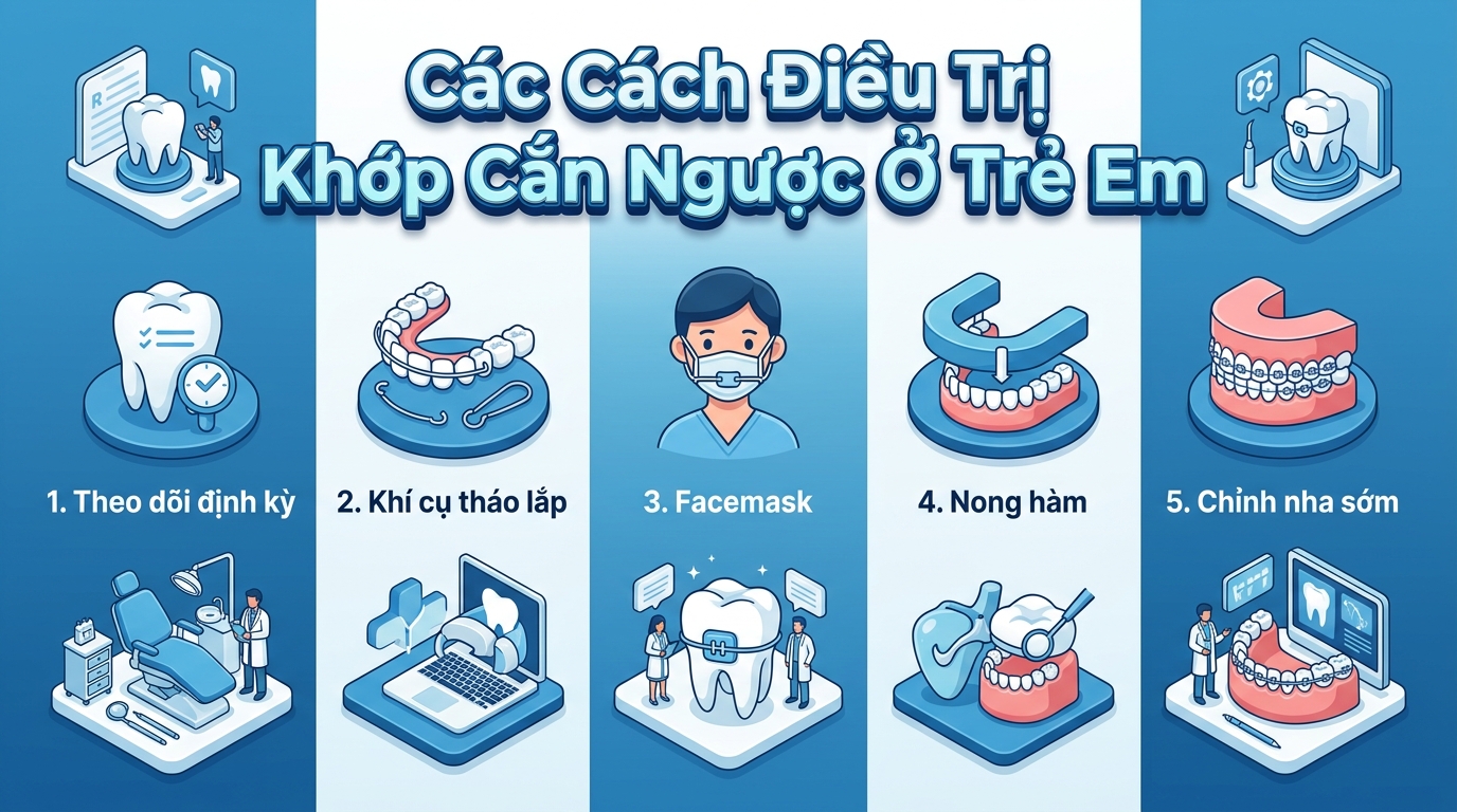 Các Cách Điều Trị Khớp Cắn Ngược Ở Trẻ Em Phổ Biến Hiện Nay