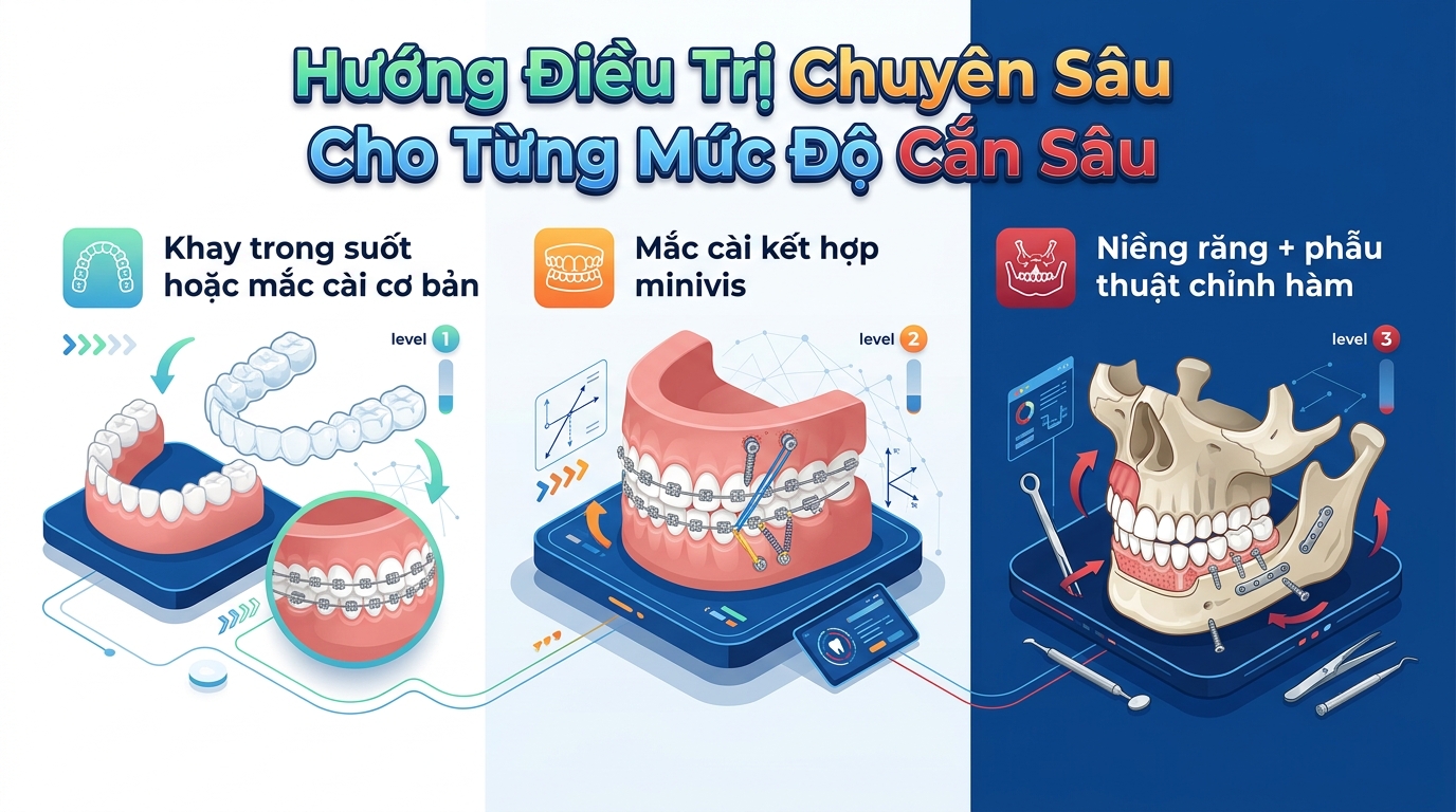 Hướng Điều Trị Chuyên Sâu Cho Từng Mức Độ Cắn Sâu