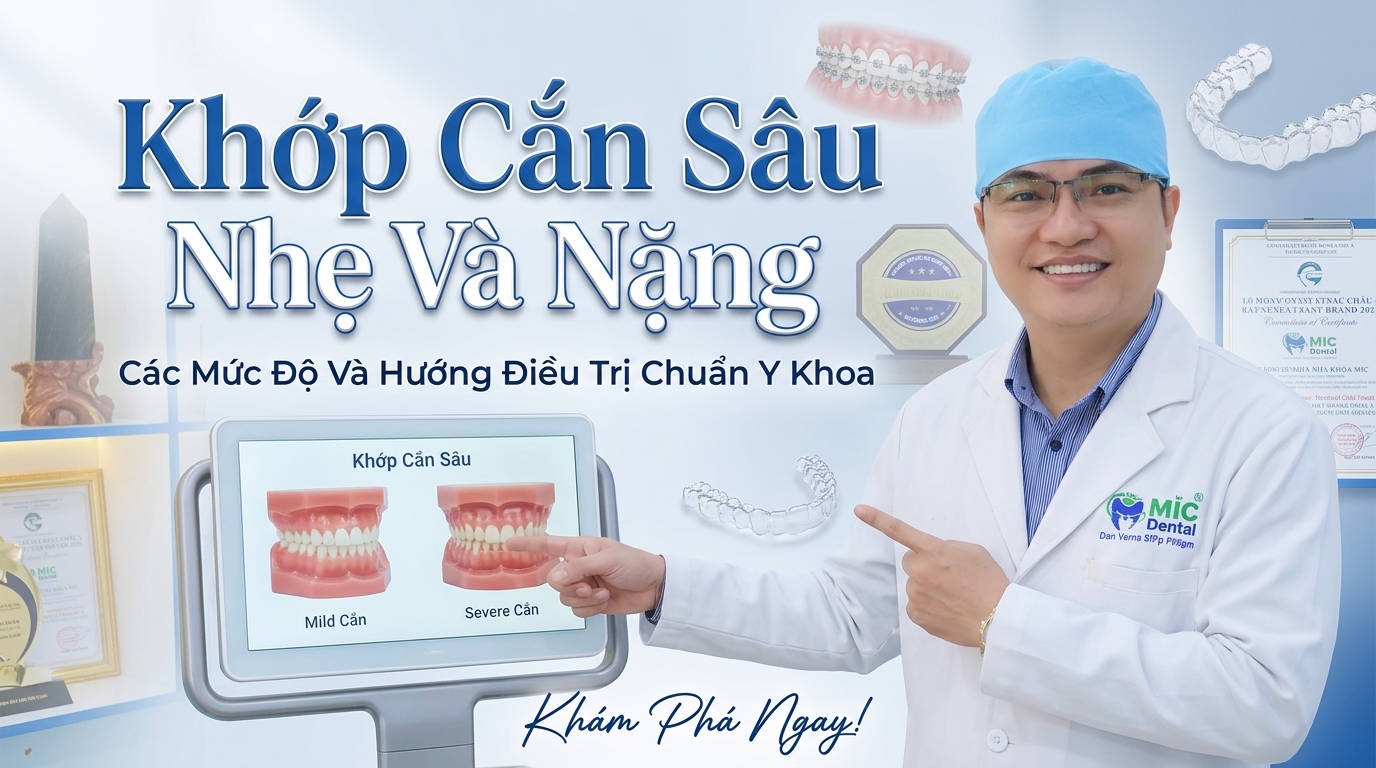 Khớp Cắn Sâu Nhẹ Và Nặng: Các Mức Độ Và Hướng Điều Trị Chuẩn Y Khoa