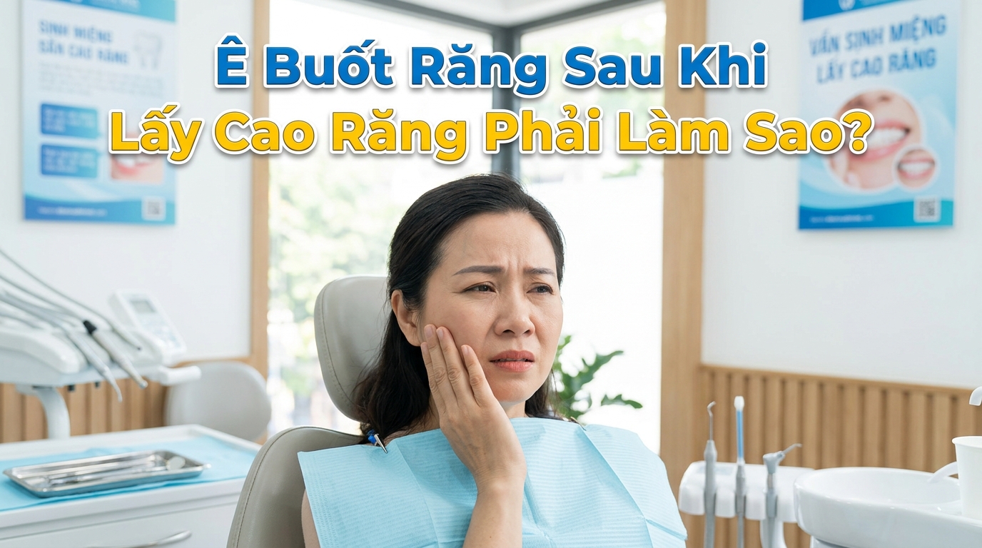 Ê Buốt Răng Sau Khi Lấy Cao Răng Phải Làm Sao? Cách Giảm Nhanh