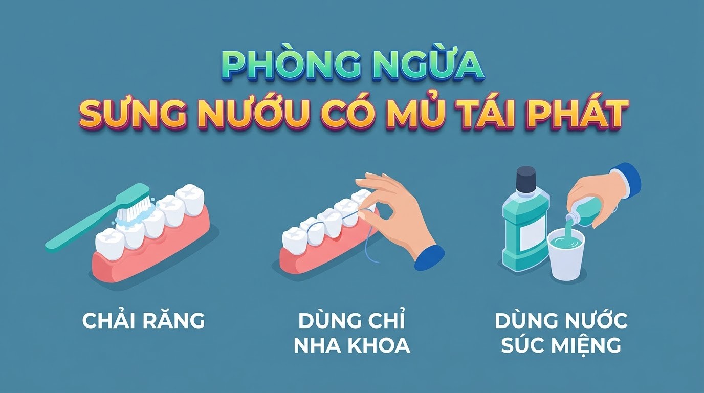 Phòng Ngừa Sưng Nướu Có Mủ Tái Phát