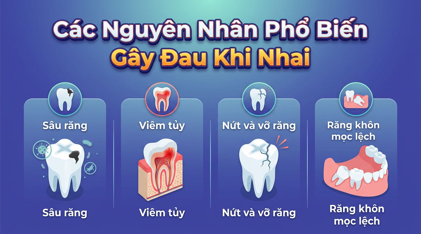 Các Nguyên Nhân Phổ Biến Gây Đau Khi Nhai
