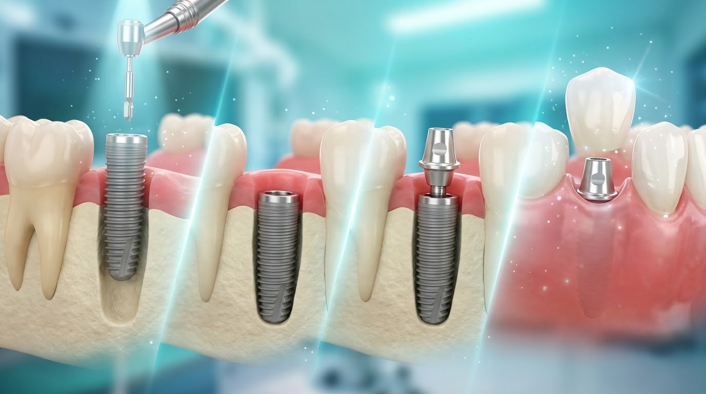 Các Bước Từ Cấy Trụ Đến Khi Có Răng Sứ