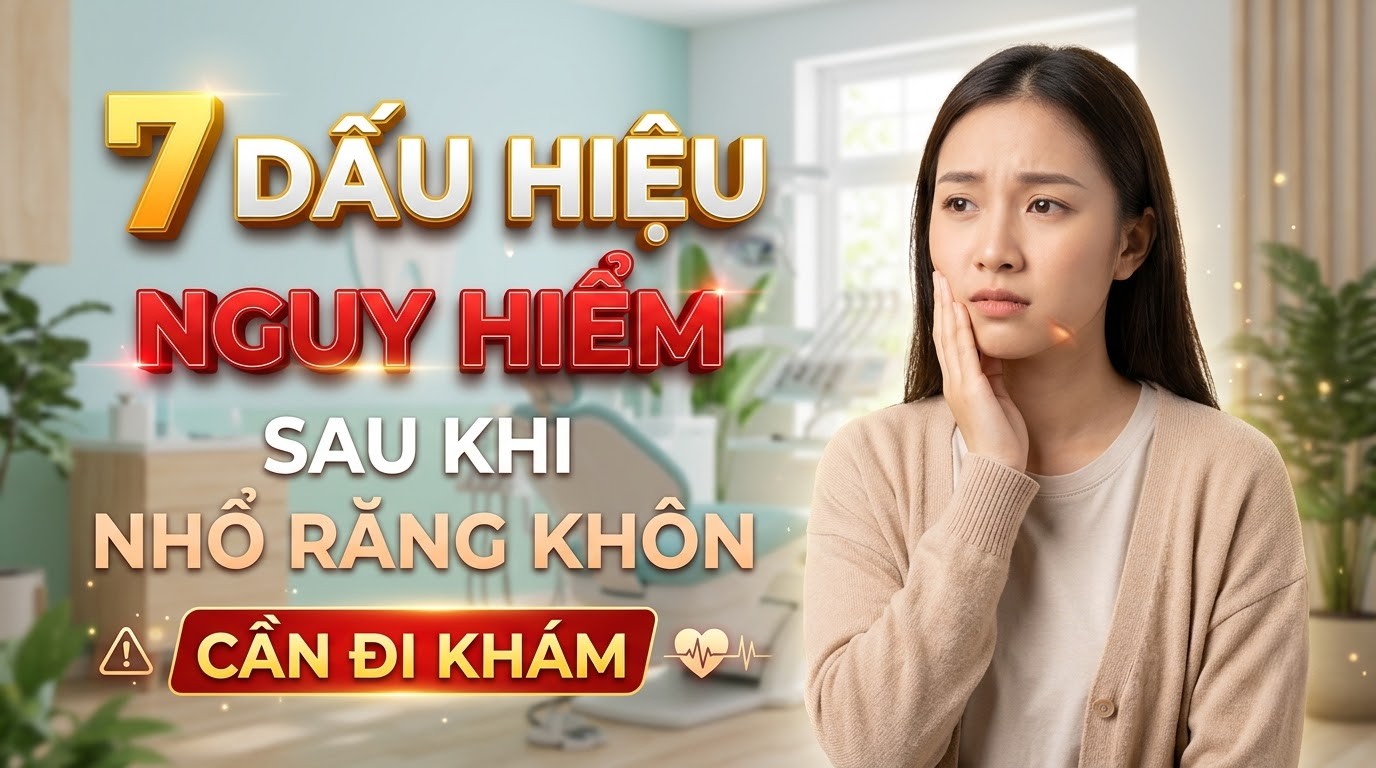 7 Dấu Hiệu Nguy Hiểm Sau Khi Nhổ Răng Khôn Cần Đi Khám