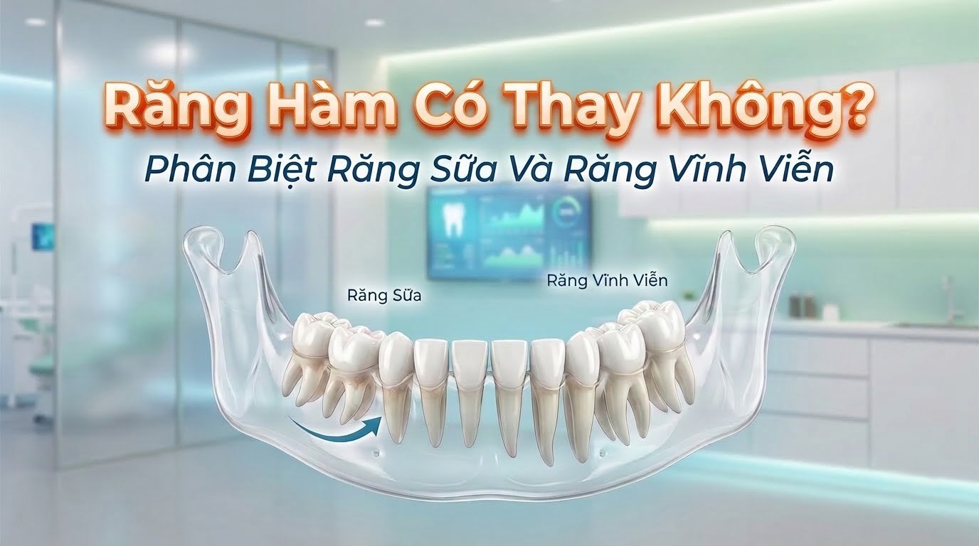Răng Hàm Có Thay Không? Phân Biệt Răng Sữa Và Răng Vĩnh Viễn