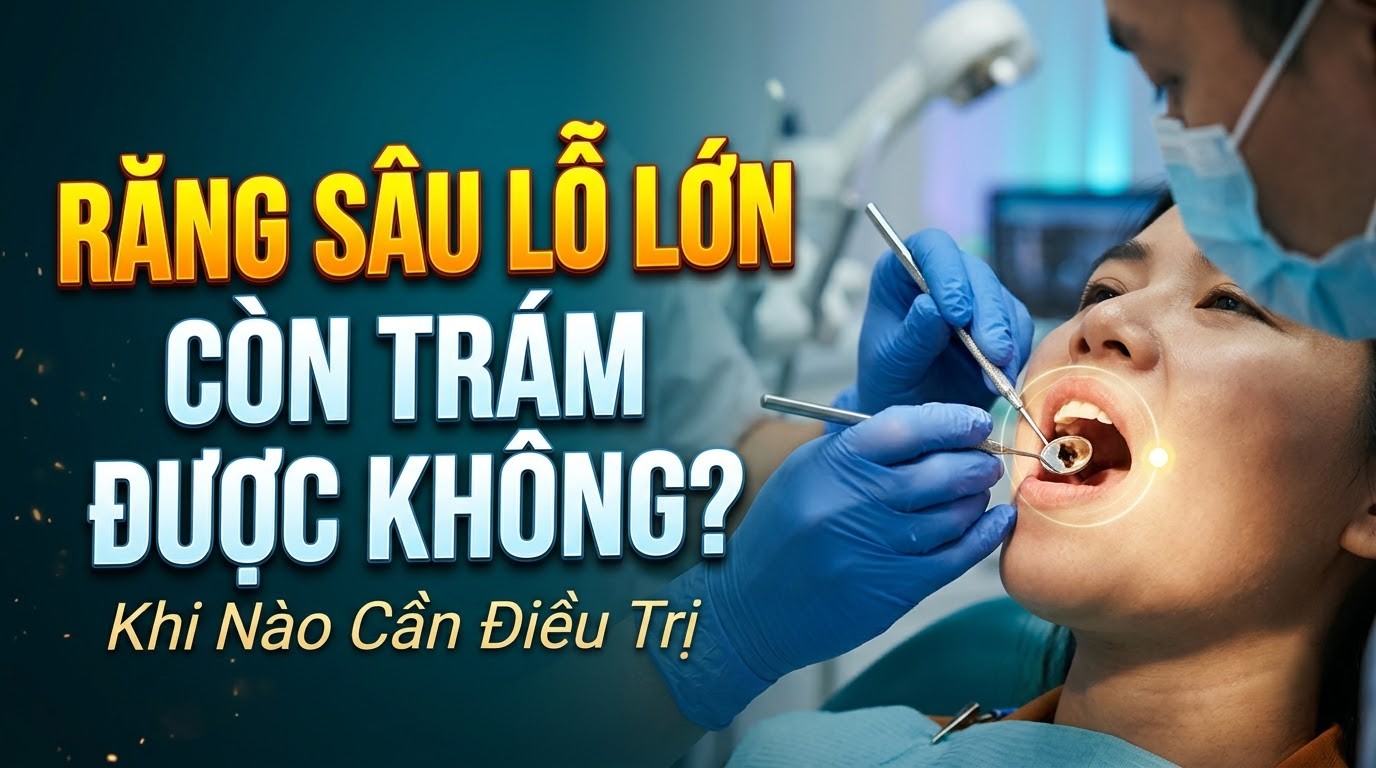 Răng Sâu Lỗ Lớn Còn Trám Được Không? Khi Nào Cần Điều Trị